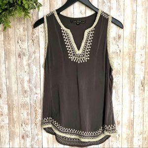 Lovestitch Embroidered Sleeveless Tunic L NWOT